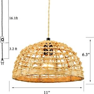 Rattan Pendant Light